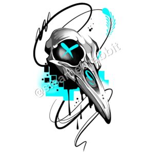 Raven Graffiti Tattoo