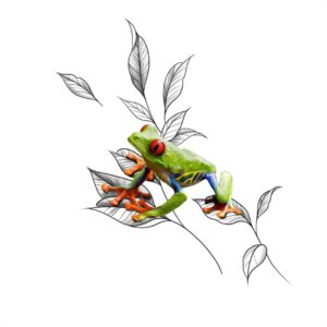 Froggie Jump Tattoo
